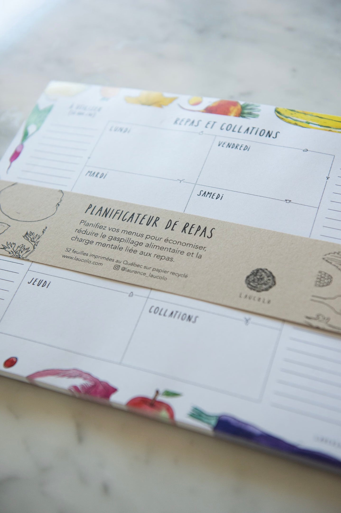 Planificateur de repas et collations