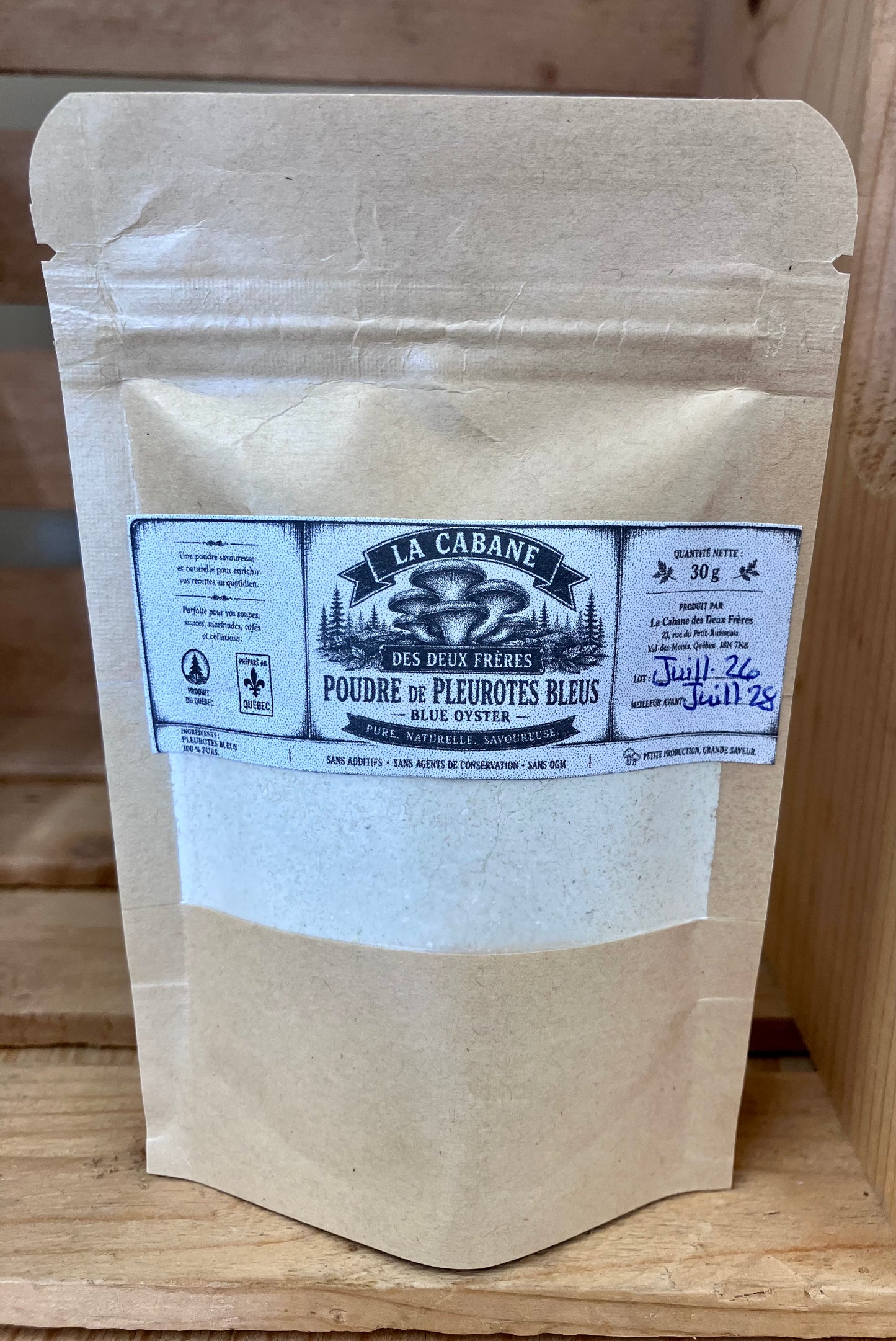 Poudre de pleurotes bleus - 30g