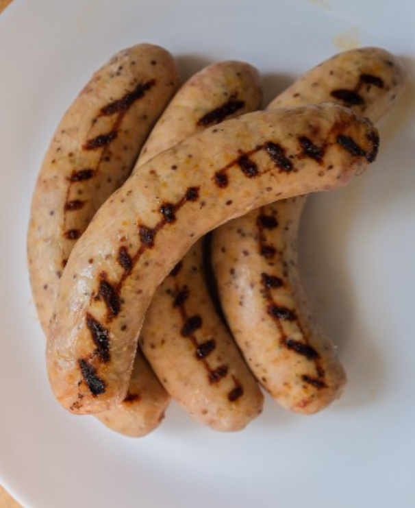 Saucisses de poulet Miel et ail | Saveurs des Monts