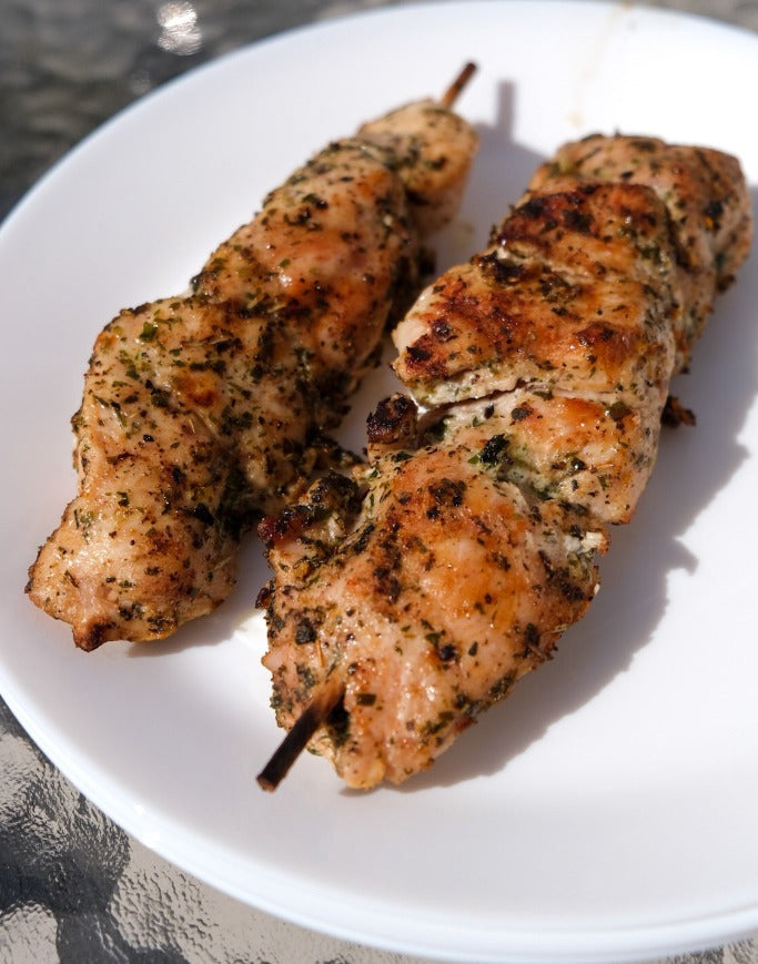 Brochettes de poulet Fines Herbes et Citron