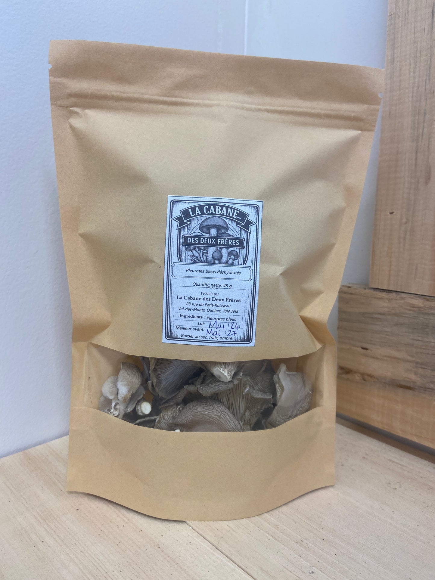 Pleurotes bleus déshydratés - 45g