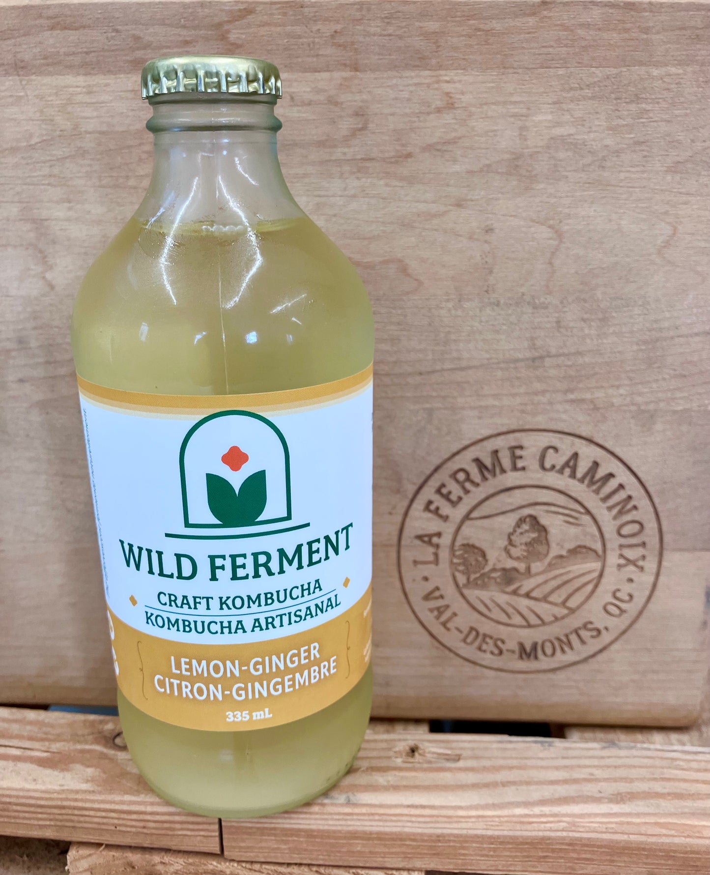 Kombucha artisanal Citron et Gingembre | Ferme Rêveuse