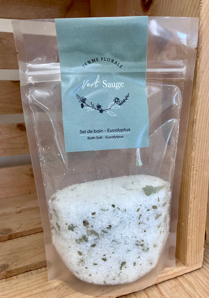 Sel de bain 200g - Ferme florale Vert Sauge