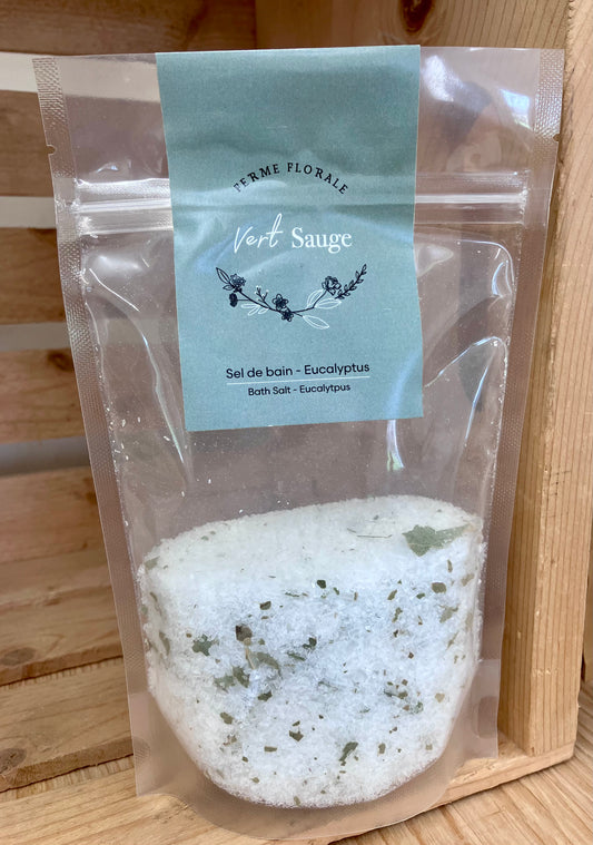 Sel de bain 200g - Ferme florale Vert Sauge