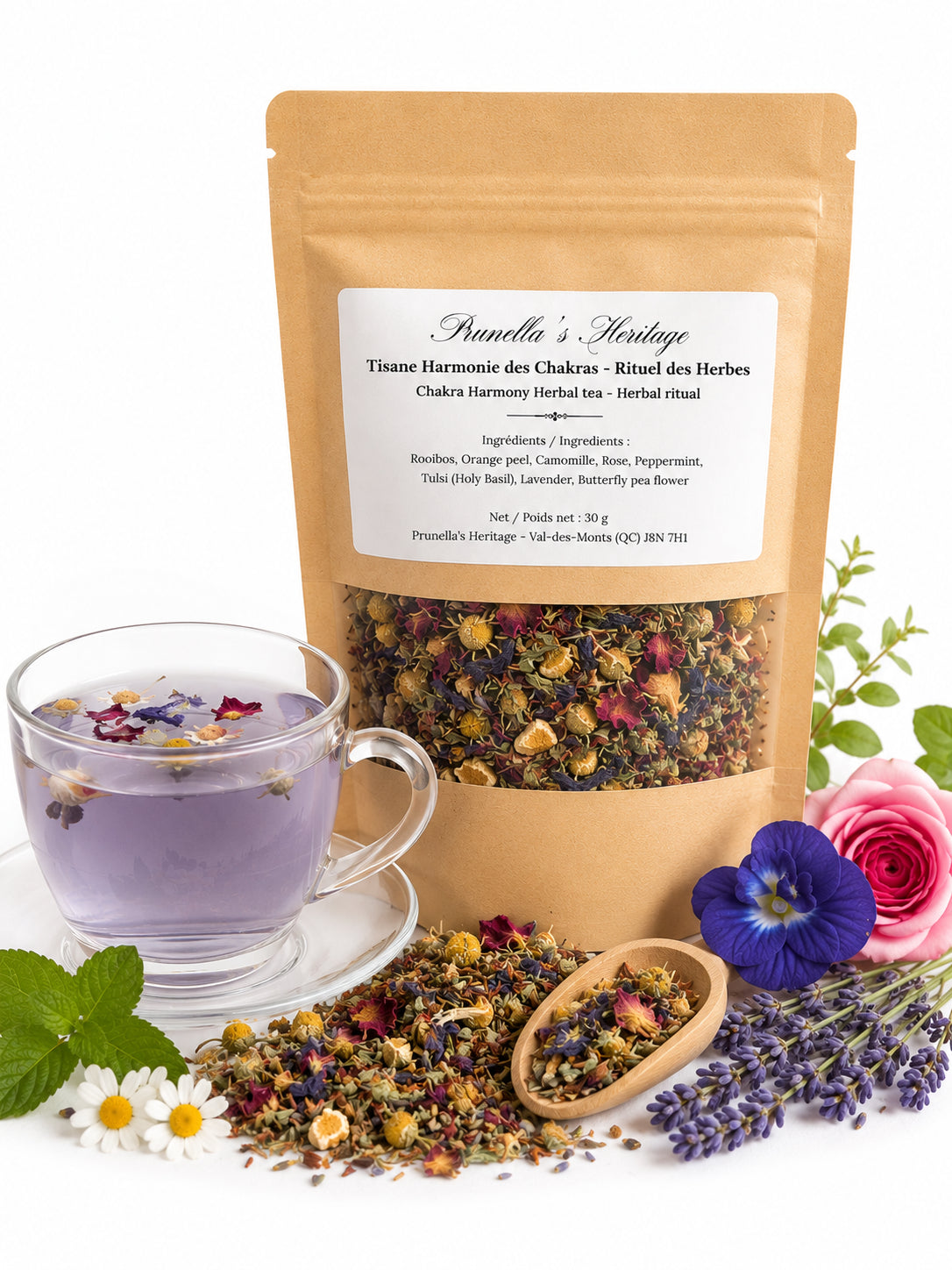 Tisane Harmonie des Chakras - 30g | Prunella’s Heritage