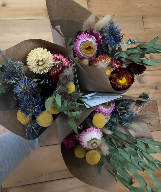 Bouquet de fleurs séchées - Ferme florale Vert Sauge