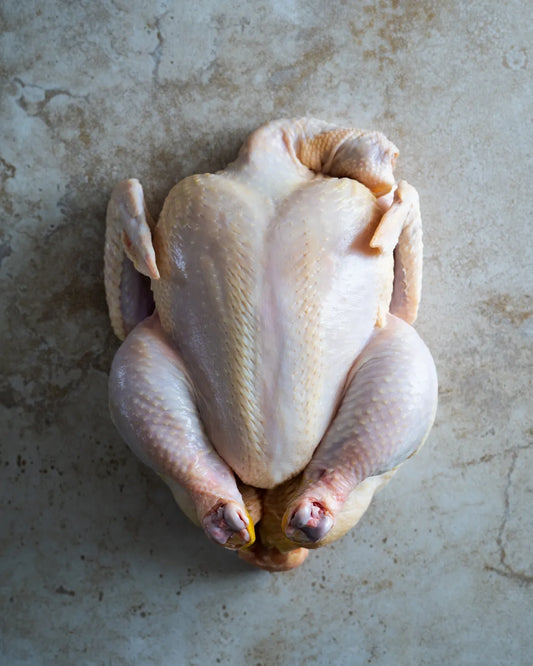 Poulet élevé au pâturage